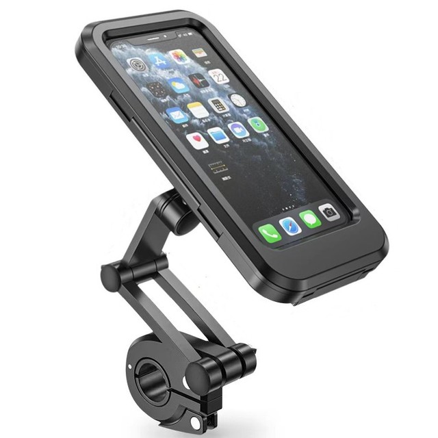 Waterproof Bike Phone Holder 360 Swivel Adjustable Motorcycle Cellphone Mount GPS Navigation Mobile Phone Support Stand