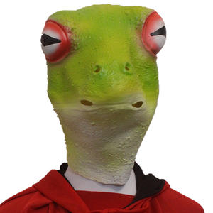 Máscara de Látex Divertida de Animales del Zodiaco, Cabeza de Caballo, Pez Verde, Orangután Lindo, para Niños, Accesorios para Representaciones de Halloween - Product Image 3