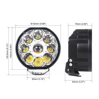 Feux de conduite LED haute puissance super lumineux DRL Off Road 4x4 led auxiliaire 6 pouces led spots