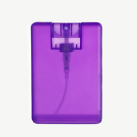 Pulvérisateur atomiseur de parfum en plastique de 20ml bouteille de parfum en forme de carte de crédit
