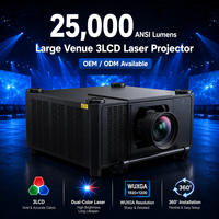 Projecteur laser grand écran 25000 ANSI Lumens 3LCD WUXGA avec fusion des images pour centre de conférence et exposition