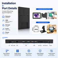 Nueva Tablet Comercial Android 14 de 21.5 Pulgadas RK3576 4GB/32GB WiFi 6 NFC PoE RJ45 Pantalla Táctil LED RGB