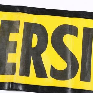 Heavy Duty PVC Mesh Cloth Vinyl Silk Screen Printed Handmade Safety Traffic Truck Sign Oversize Load Banner Flag with <b>Hooks</b> - Product Image 5