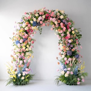 Decorazione floreale del fondo di attività del fiore artificiale dell'arco fiorito - Product Image 1