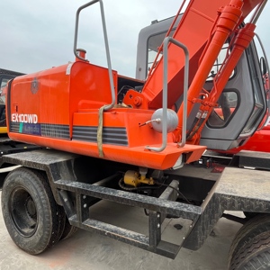Excavatrice sur pneus Hitachi Ex100WD, excavatrice sur pneus d'occasion, excavatrice sur pneus Hitachi - Product Image 4