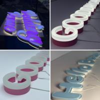 Lettres en acrylique 3D rétroéclairées par LED Jelly Word, enseigne publicitaire personnalisée avec une construction durable et des options de couleurs personnalisées