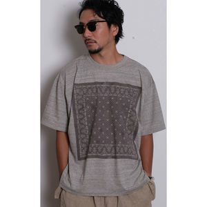 Camiseta de cuello de estilo japonés al por mayor a granel dormir de gran tamaño ajuste suelto Casual manga corta tejido diseñado colección corta - Product Image 1