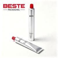 Emballage en tube pliable en aluminium personnalisé, 100 g, sans BPA, avec bouchon à vis, finition brillante, pour mayonnaise, pâte d'ail, qualité alimentaire