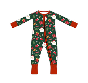 Romper Zippy Unisex Bayi Motif Anjing Lucu yang Dapat Diubah |   Pakaian Tidur Liburan Bambu Hipoalergenik - Product Image 4