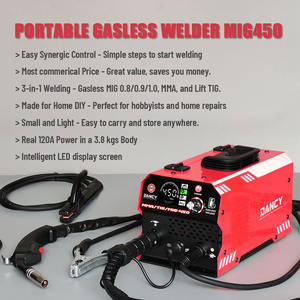 Soldadora MIG Portátil sin Gas 110V 3 en 1, Máquina <span class=keywords><strong>de</strong></span> <span class=keywords><strong>Soldar</strong></span> Mini MIG/MMA/TIG sin Gas para Bricolaje en Casa, Precio Económico, Soldadora MIG 450A - Product Image 2