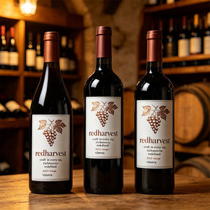 Etichette Personalizzate in Carta Kraft per <span class=keywords><strong>Vino</strong></span> <span class=keywords><strong>Rosso</strong></span>, Design Stampato, Adesivi Sigillanti Trasparenti Impermeabili di Alta Qualità, Vendita all'Ingrosso - Product Image 6