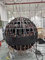 Tam Renkli Küresel Led Ekran Tüm Küre Nova Sistemi Özel Çaplı 360 Derece Etkileyici Top Ekran Sergisi IP65