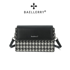 Sac bandoulière pour femme Baellerry, motif pied-de-poule, fermeture magnétique, petit sac carré antivol, usage quotidien - Product Image 5