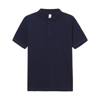 Polo à manches courtes PO250 en gros, 250 GSM, 100 % coton, impression de logo personnalisé, sublimation, jersey compressé uni