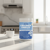 Poudre de peptides de collagène multi-sources à absorption rapide avec vitamine C, acide hyaluronique et probiotiques
