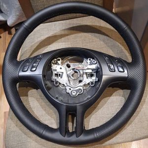 Pour <span class=keywords><strong>BMW</strong></span> X5 Z3 E36 Série 3 E46 Série 5 <span class=keywords><strong>E39</strong></span> E53 Accessoires De Voiture Antidérapant En Cuir Artificiel Tresse Couverture De <span class=keywords><strong>Volant</strong></span> De Voiture - Product Image 2