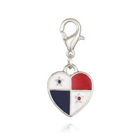 Pendentif drapeau national personnalisé bracelet en alliage collier porte-clés bijoux de mode pendentifs breloques