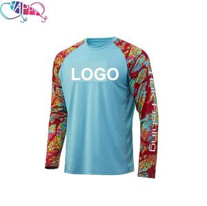 HUK定制UPF50 + 防晒吸湿排汗涤纶氨纶钓鱼服男士长袖网眼通风紫外线钓鱼衫 - Product Image 6