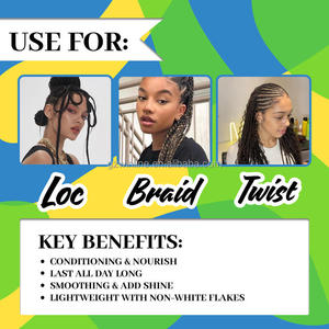 Gel Professionale Lock & Twist Immetee Extra Hold per Acconciature Intrecciate, per Bordi Lisci Senza Residui, Set con Spazzola 250g - Product Image 2