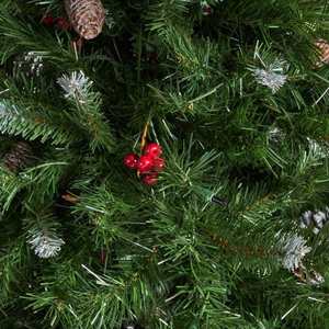 <span class=keywords><strong>Arbre</strong></span> de Noël artificiel de neige de décoration d'<span class=keywords><strong>arbre</strong></span> de de flocage mélangé de PVC PE avec des lumières de support en métal - Product Image 6