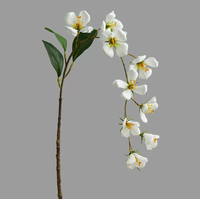 Bunga Peony Bionik Buatan Tangan Berkualitas Tinggi Realistis, Hiasan Bunga Imitasi Cina untuk Ruang Tamu, Dekorasi Lemari TV, Warna Kuning