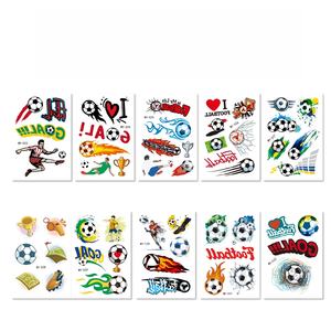 <span class=keywords><strong>Tatouages</strong></span> temporaires de football pour le visage, autocollants corporels réalistes sur le thème des joueurs de football et des actions sportives, pour événements sportifs, fêtes et fans - Product Image 4
