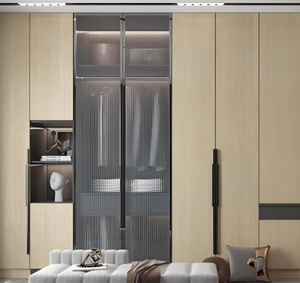 Moderno estilo italiano de madera maciza dormitorio armario ligero de lujo muebles de almacenamiento para el hogar Hotel Villa - Product Image 6