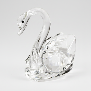 Cigno in Vetro da 7,5 cm, Decorazione in Cristallo e Acchiappasole, Senza Confezione - Product Image 2