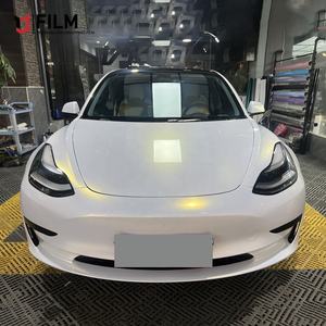 High Quality Diamond White Gold 5 Feet To 100 Feet Car Wrapping <strong>Vinyl</strong> Self Healing Pearl White Or Gloss White With Gold Tpu Ppf - Product Image 1