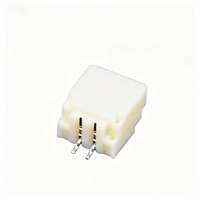 Connecteur de carte à fil mâle JST SM02B-SRSS-TB SR, pas de 1 mm, 2 broches, SMD, angle droit, 50 V, en nylon, pour éclairage LED et maison intelligente