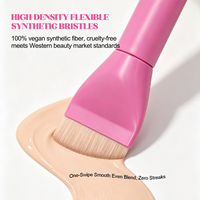 Faible MOQ, Nouveau Design 2026, Qualité Supérieure, Fabricant en Gros Personnalisé, Pinceau de Maquillage Vegan Professionnel Personnalisable pour Fond de Teint