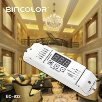 Décodeur DMX Bincolor BC-832 2 canaux 8A, contrôleur maître DMX512 pour éclairage CCT, bande LED COB