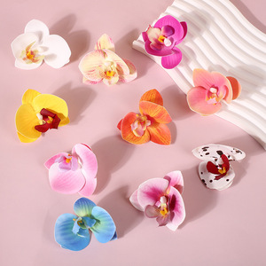 Mini Pince à Cheveux Orchidée Phalaenopsis en Plastique, Fleur Artificielle Créative, Accessoire de Bijouterie DIY - Product Image 1