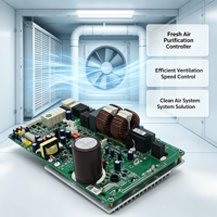 Carte de commande d'onduleur BLDC multifonction avec filtre EMI intégré et multiples protections de sécurité pour ventilateur BLDC