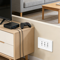 Prise murale électrique industrielle 3 prises de style italien, IP44, 10A, en cuivre, pour cuisine, chambre, utilisation européenne