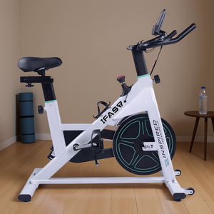 Vélo d'exercice Ifaso pour cyclisme d'intérieur, entraîneur cardio fitness avec écran LCD et siège confortable, utilisation domestique, cadre en acier, transmission par chaîne - Product Image 2