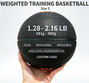 Pallone da <span class=keywords><strong>Basket</strong></span> Personalizzato con Logo della Squadra, Misura 3, 1.28-2.16LB, 22 Pollici, per Allenamento Club - Product Image 1