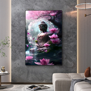 Wholesale Crystal Porcelain Diamond <strong>Painting</strong> <strong>Buddha</strong> Wall Art Religious <strong>Canvas</strong> Mural Living Room Wall Artist Home Decor <strong>Painting</strong> - Product Image 5