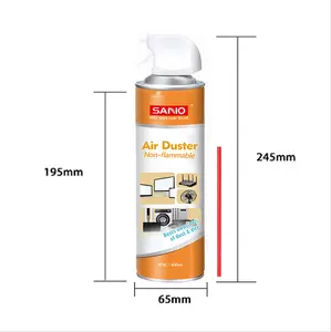 SANVO 400 ml OEM Elektronikreiniger Druckluft-Staubspray für Mobiltelefonnbildschirm-Reinigung und Staubentfernung