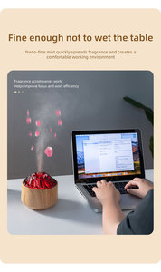 Gift Volcano 300ml Portable Electric Air Humidifier USB Cool Mist <b>Oil</b> <b>Diffuser</b> With Night Light for Home and Hotel Aromatherapy - Product Image 6