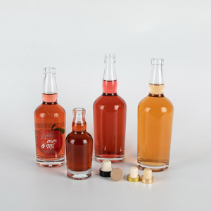 Nuevos Productos en Oferta, Venta al por Mayor de Botellas de Vidrio Transparente Redondas de 50 ml, 500 ml y 750 ml para Licores, Whisky, Aperitivos y Bebidas Espirituosas de Tennessee - Product Image 1