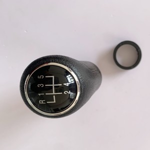 Car <b>Gear</b> <b>Knob</b> Leather Black 5 Speed Manual Transmission Shift <b>Knob</b> For Volkswagen Lavida - Product Image 1