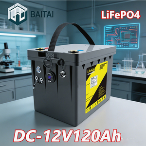磷酸铁锂（LiFePO4）可充电电池 12V 120Ah 稳定直流输出 低自放电 用于备用能源存储 - Product Image 1