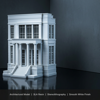 Modèle architectural imprimé en résine 3D SLA, présentation de conception par stéolithographie, miniature de bâtiment personnalisée OEM