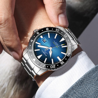 Montres mécaniques automatiques pour hommes en acier inoxydable 316L de luxe simple personnalisées SW200-1, montre classique pour hommes avec mouvement suisse