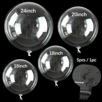 Ballons transparents Bobo de 5, 8, 9, 11, 12, 13, 16, 18, 20, 24, 30, 32, 36 pouces pour DIY, roses, fournitures de fête, ballons TPU, ballons bulle, globos