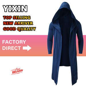 Nuovo prodotto da uomo felpe con cappuccio Sportbekleidung nero con mantello Hip Hop con cappuccio giacca alla moda a maniche lunghe <span class=keywords><strong>cappotti</strong></span> - Product Image 2