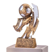 Trophée de football Odm Design personnalisé Modèle en résine Trophée du meilleur buteur Trophées