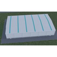 Bâtiment préfabriqué économique en métal d'entrepôt de stockage de ferme de structure métallique d'atelier préfabriqué