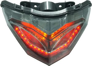 Sistema de Iluminación LED para Motocicleta <span class=keywords><strong>KAWASAKI</strong></span> <span class=keywords><strong>Ninja</strong></span> <span class=keywords><strong>250</strong></span> 300, Luz Trasera de Freno, Intermitentes, Luz Trasera Roja de 7 Lentes, 2013-<span class=keywords><strong>2017</strong></span> - Product Image 5